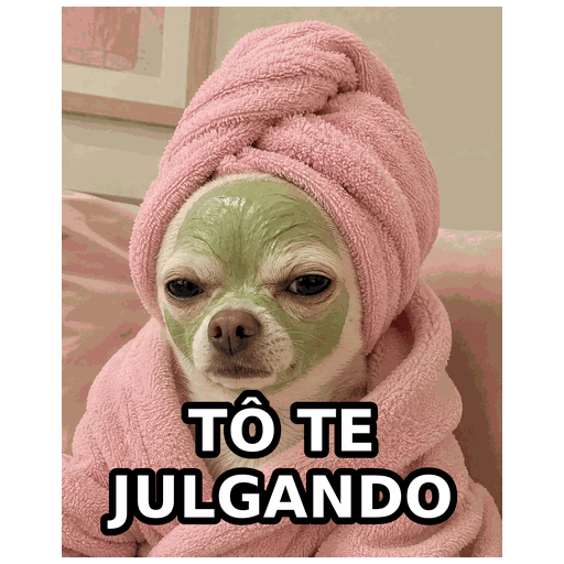 Figurinha: te julgando