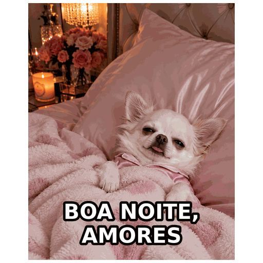 Figurinha: boa noite